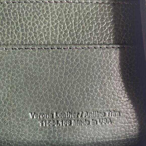 Franklin Quest Verona Leather 7-Ring Planner Binder Green Brown Made in USA - Picture 5 of 13